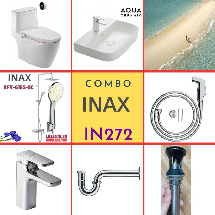 Combo thiết bị vệ sinh Inax IN272 S24 (7027)