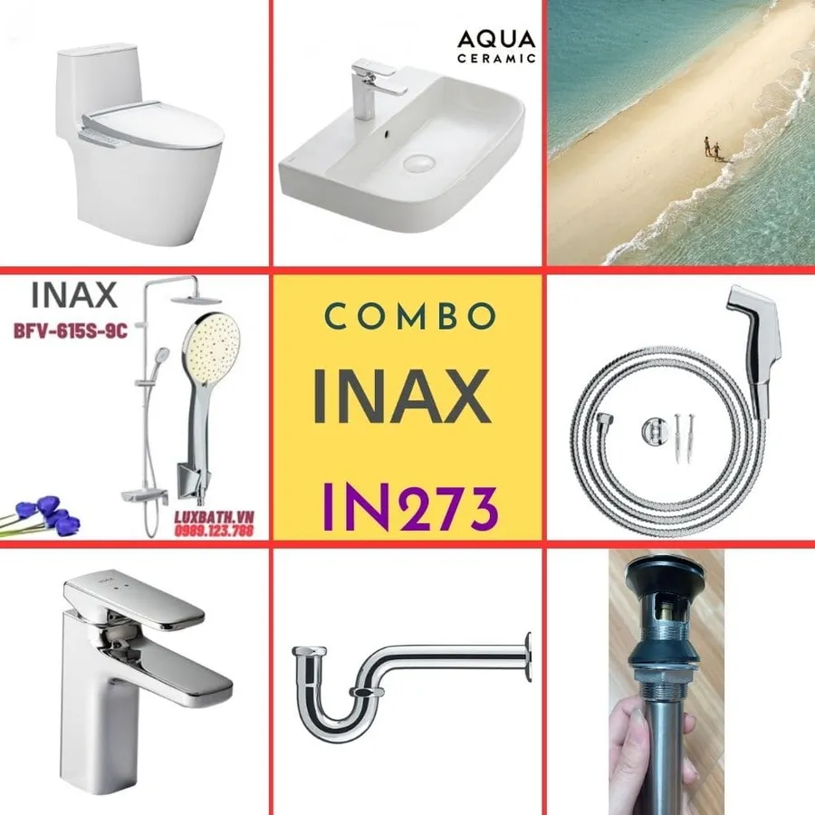 Combo thiết bị vệ sinh Inax IN273 S24 (7026)