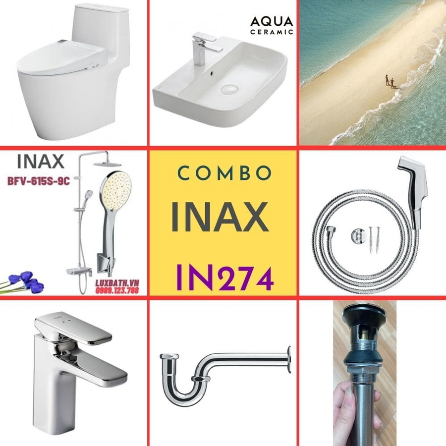 Combo thiết bị vệ sinh Inax IN274 S24 (7025)