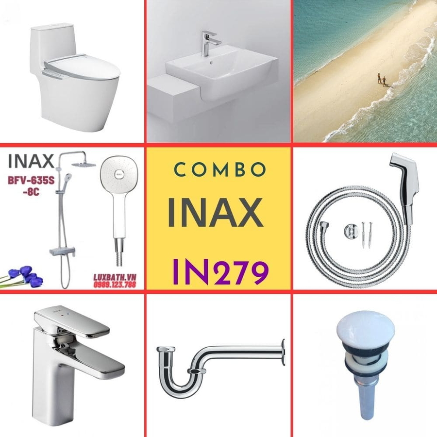 Combo thiết bị vệ sinh Inax IN279 S24 (7020)