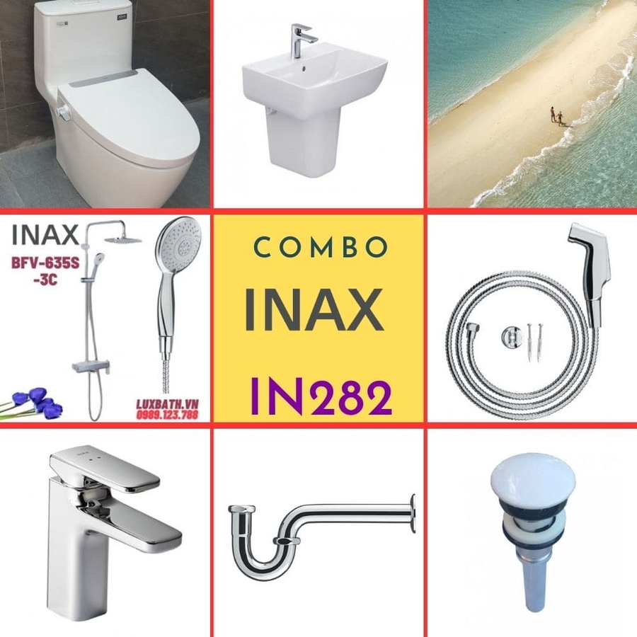 Combo thiết bị vệ sinh Inax IN282 S24 (7017)