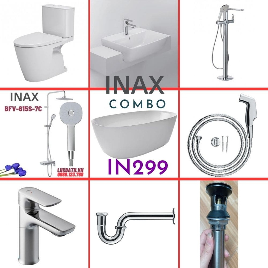 Combo thiết bị vệ sinh Inax IN299 S26 (9108)