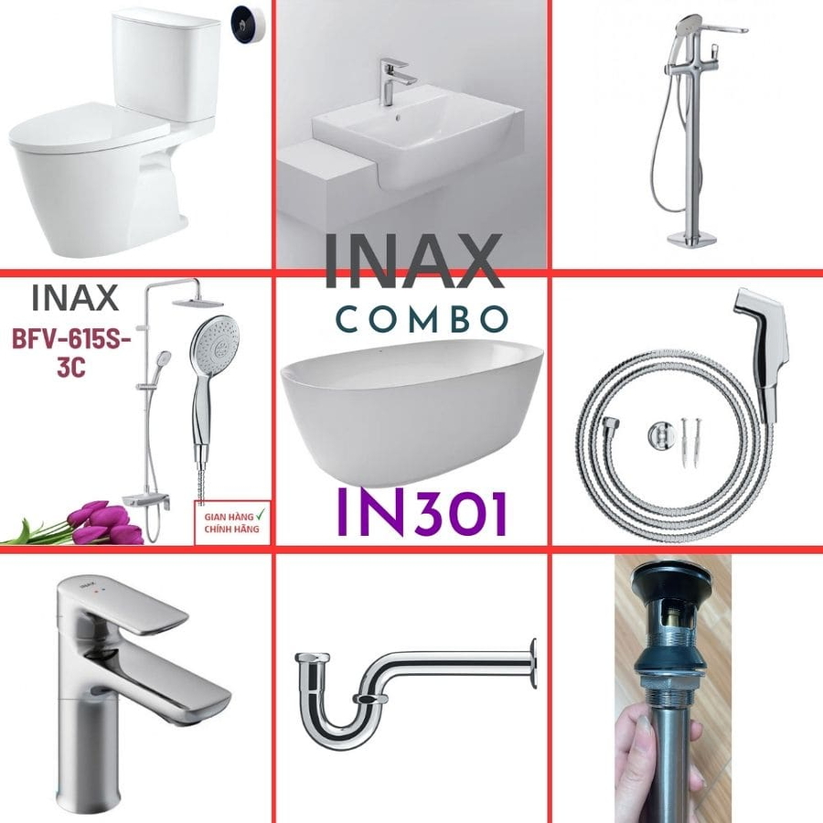 Combo thiết bị vệ sinh Inax IN301 S26 (9106)