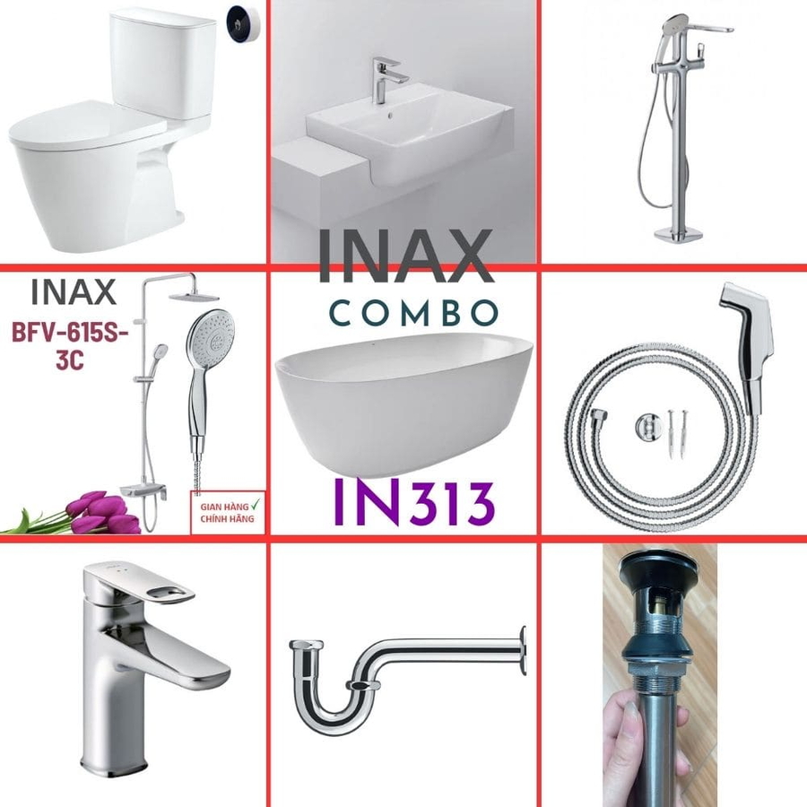 Combo thiết bị vệ sinh Inax IN313 S26 (9094)
