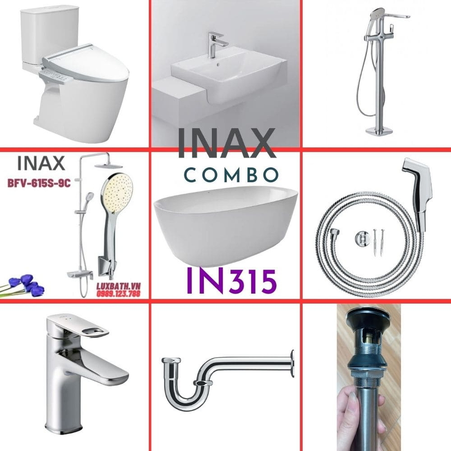 Combo thiết bị vệ sinh Inax IN315 S26 (9092)
