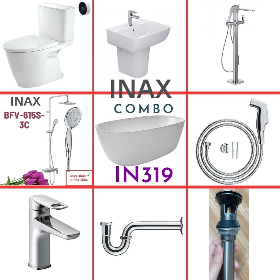 Combo thiết bị vệ sinh Inax IN319 S26 (9088)