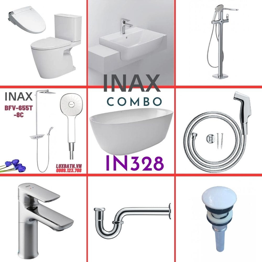 Combo thiết bị vệ sinh Inax IN328 S26 (9079)