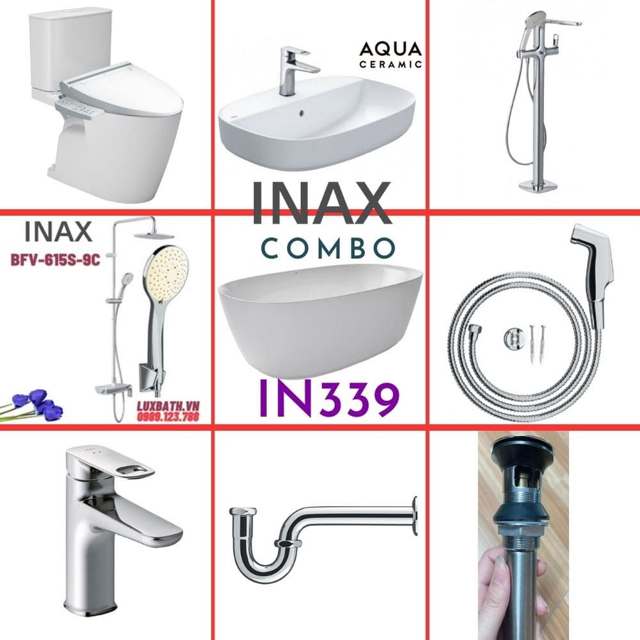 Combo thiết bị vệ sinh Inax IN339 S26 (9068)