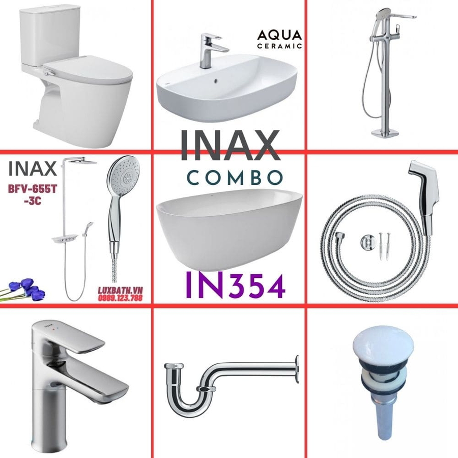 Combo thiết bị vệ sinh Inax IN354 S26 (9053)