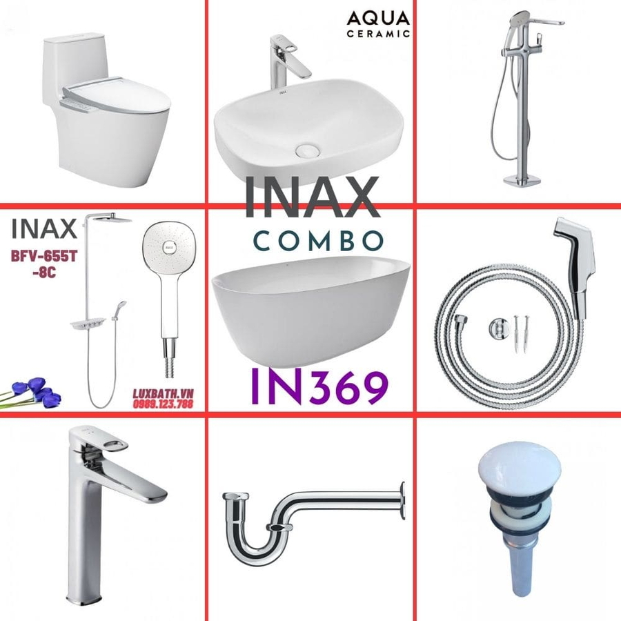 Combo thiết bị vệ sinh Inax IN369 S26 (9039)
