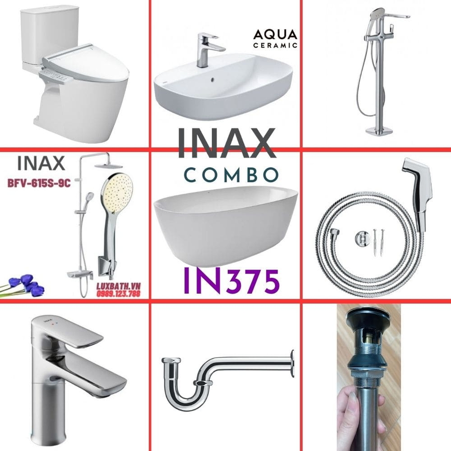 Combo thiết bị vệ sinh Inax IN375 S26 (9032)