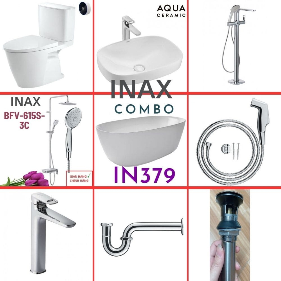 Combo thiết bị vệ sinh Inax IN379 S26 (9028)