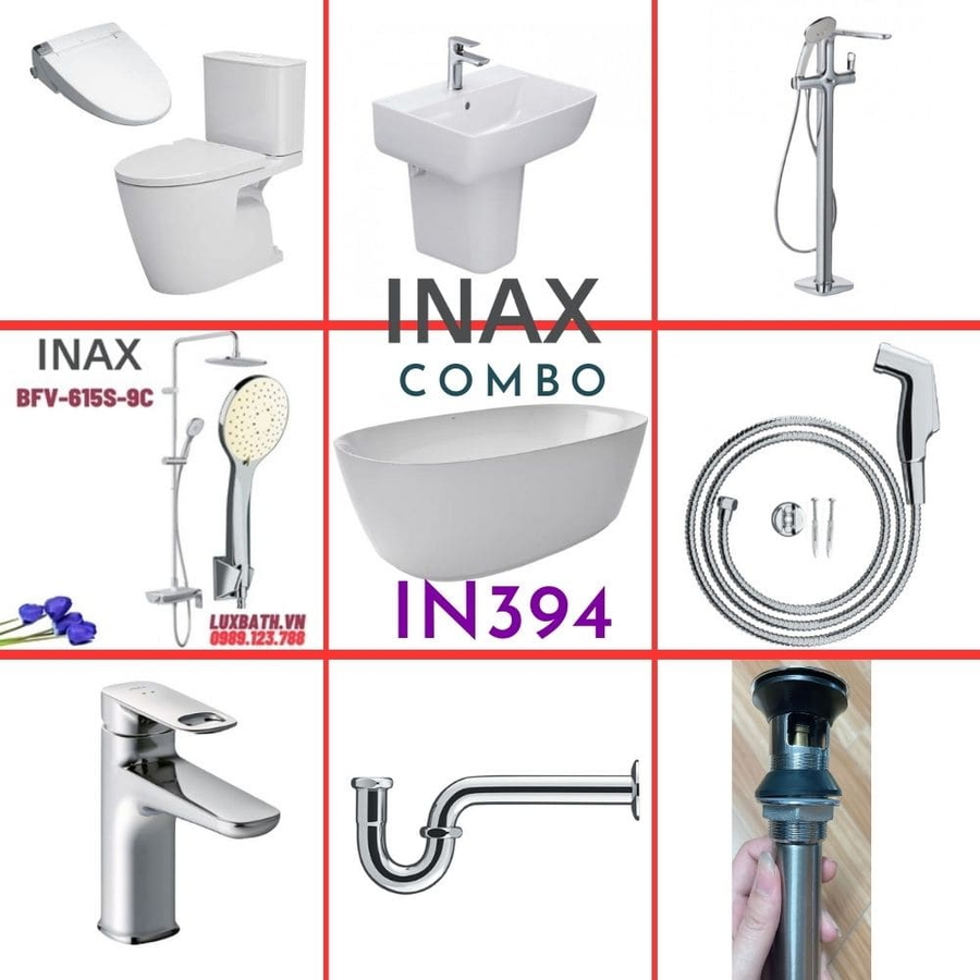 Combo thiết bị vệ sinh Inax IN394 S26 (9013)