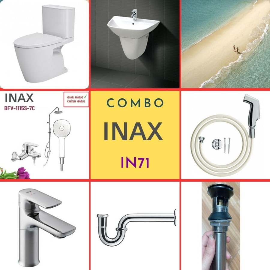 Combo thiết bị vệ sinh Inax IN70 (7215)