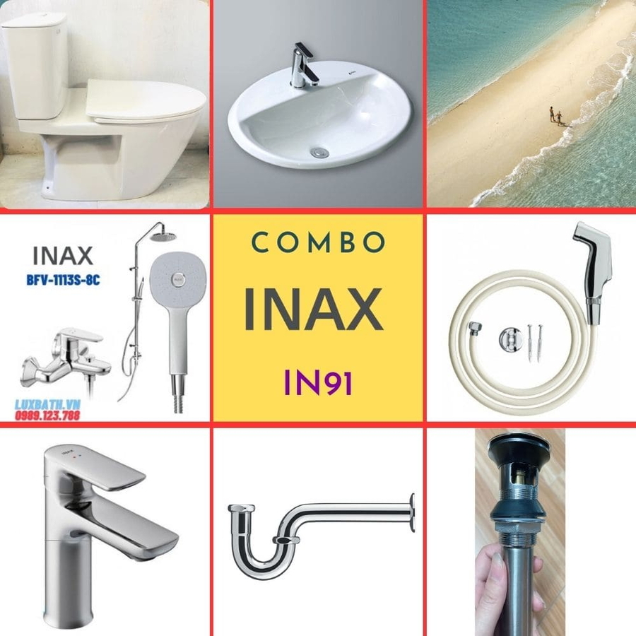 Combo thiết bị vệ sinh Inax IN91 (7194)