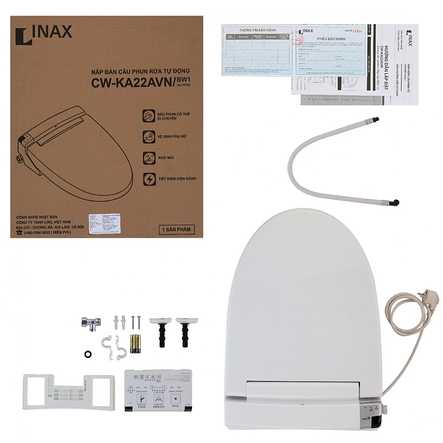 Nắp bàn cầu điện tử Inax CW-KA22AVN