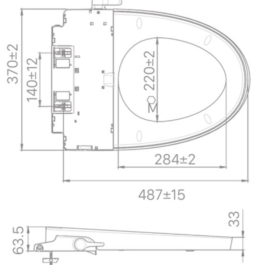 Nắp bàn cầu kết hợp vòi xịt rửa cơ Inax CW-S32VN