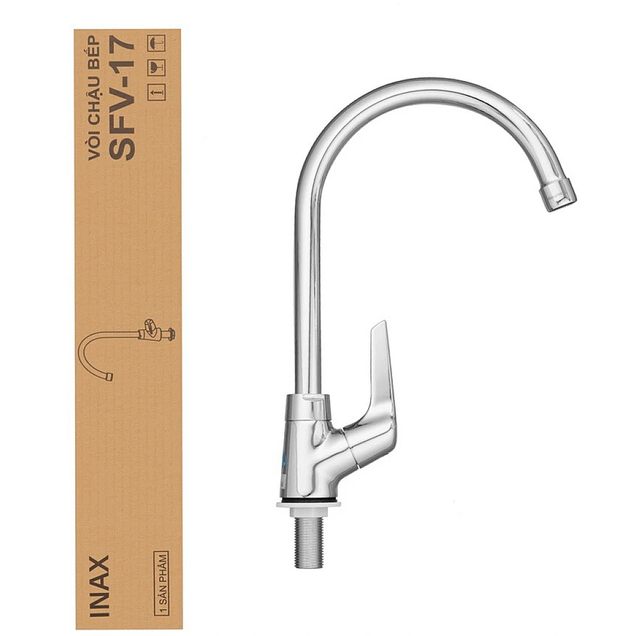 Vòi rửa bát lạnh gắn chậu Inax SFV-17