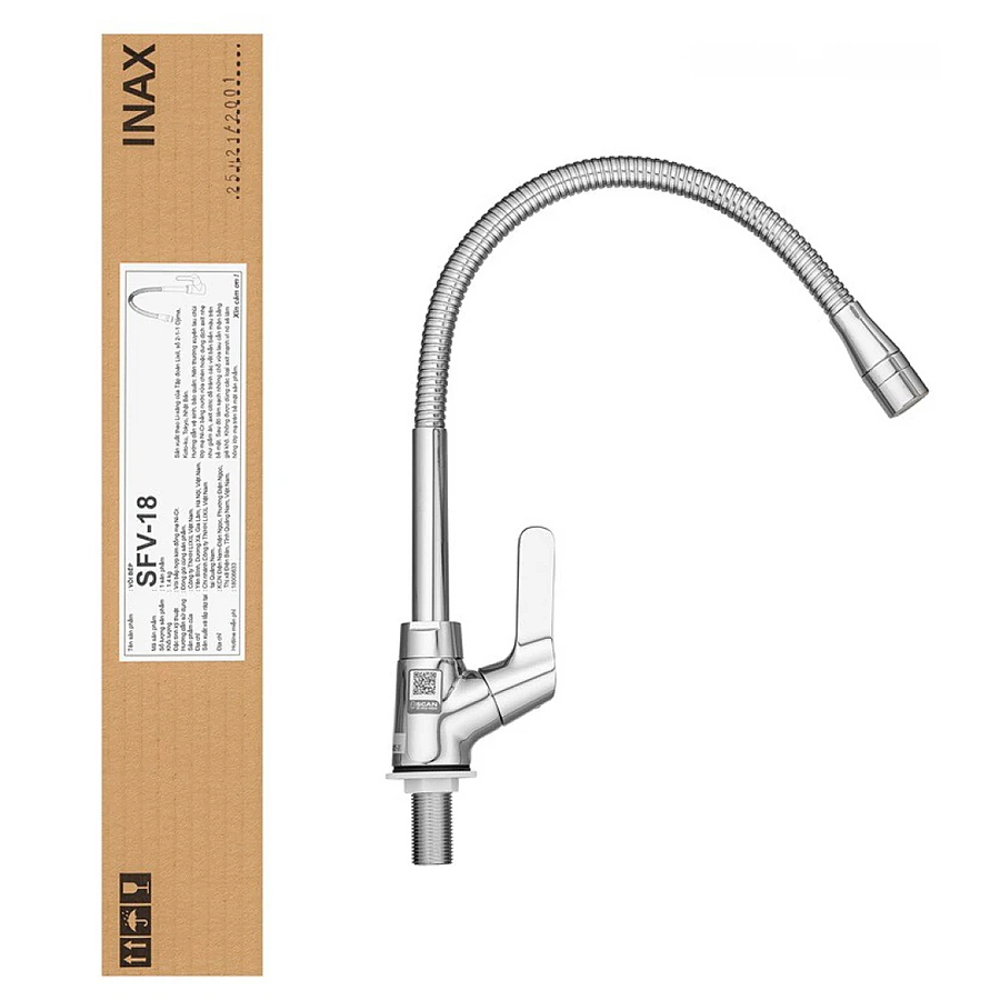 Vòi rửa bát lạnh gắn chậu Inax SFV-18