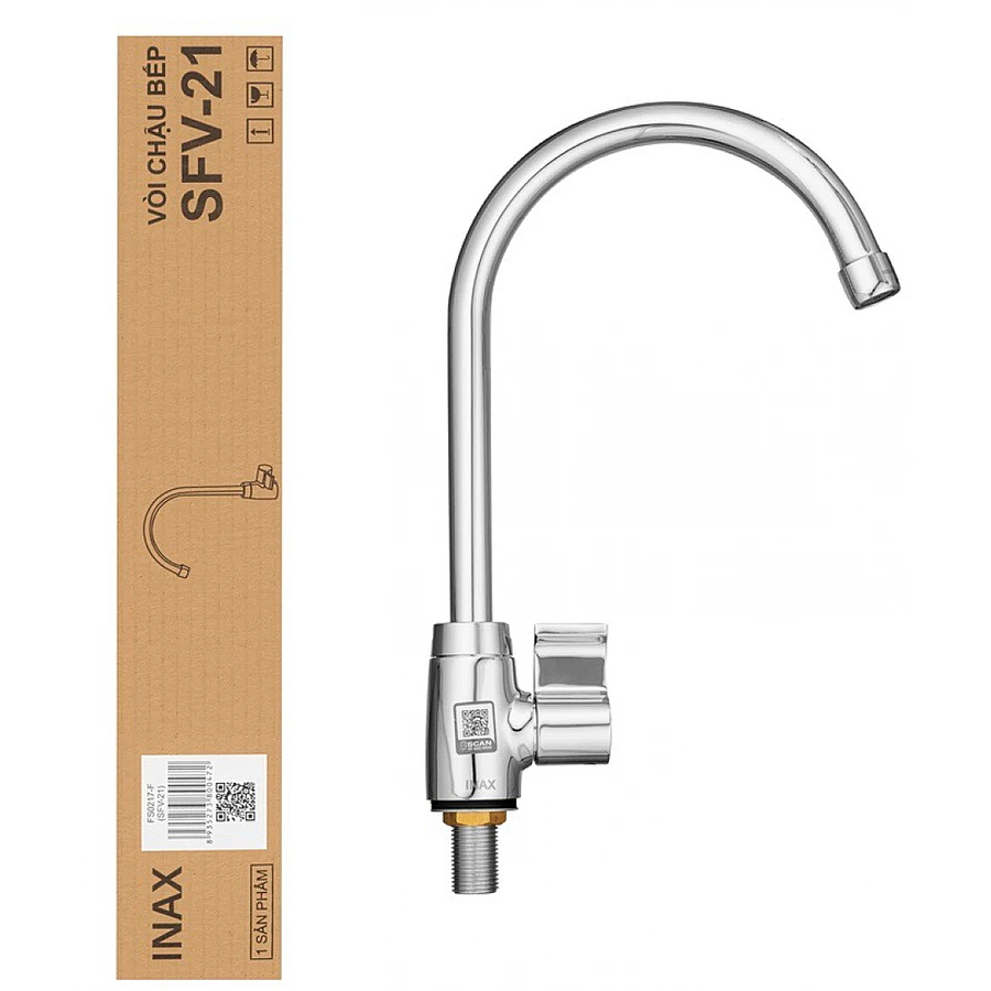 Vòi rửa bát lạnh gắn chậu Inax SFV-21