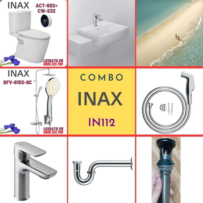 Combo thiết bị vệ sinh Inax IN112 S200 (7174)