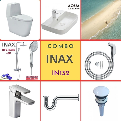 Combo thiết bị vệ sinh Inax IN132 S400 (7154)
