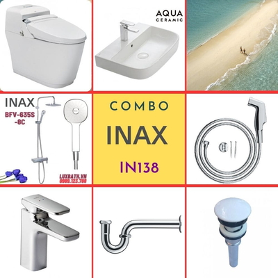 Combo thiết bị vệ sinh Inax IN138 S400 (7148)