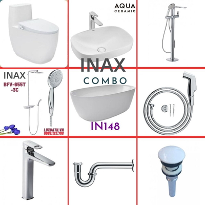 Combo thiết bị vệ sinh Inax IN148 S600 (9127)