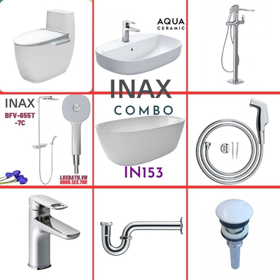 Combo thiết bị vệ sinh Inax IN153 S600 (9122)