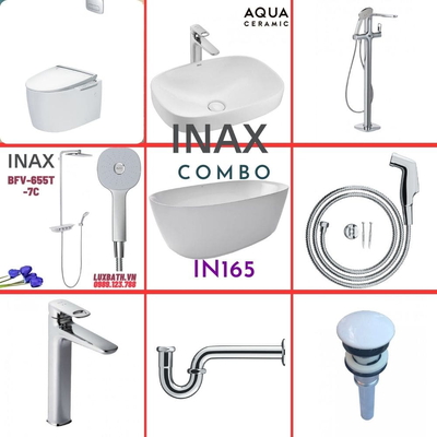Combo thiết bị vệ sinh Inax IN165 S600 (9118)