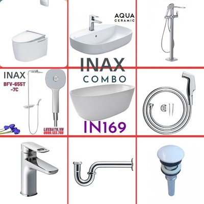 Combo thiết bị vệ sinh Inax IN169 S600 (9114)