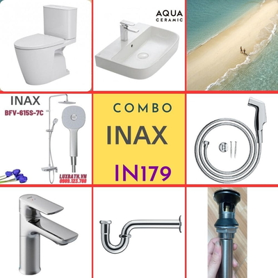 Combo thiết bị vệ sinh Inax IN179 S24 (7128)