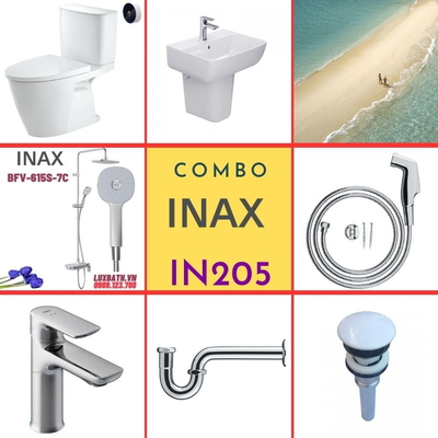 Combo thiết bị vệ sinh Inax IN205 S24 (7092)