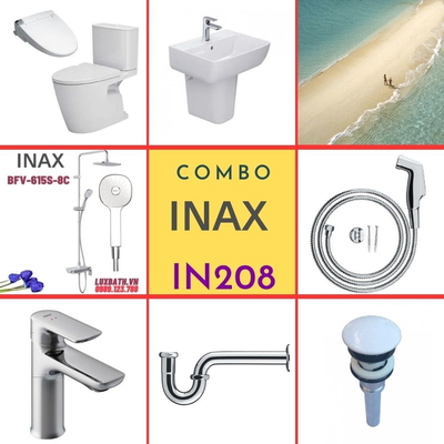Combo thiết bị vệ sinh Inax IN208 S24 (7089)