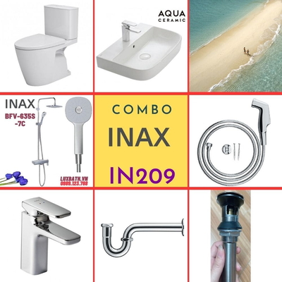 Combo thiết bị vệ sinh Inax IN209 S24 (7088)
