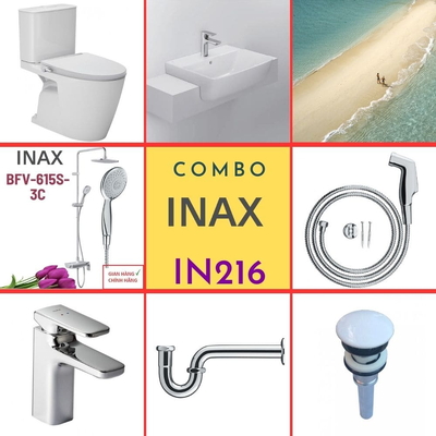 Combo thiết bị vệ sinh Inax IN216 S24 (7081)