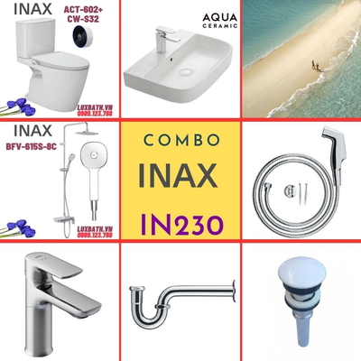 Combo thiết bị vệ sinh Inax IN230 S24 (7067)
