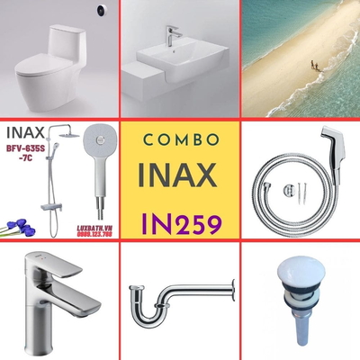 Combo thiết bị vệ sinh Inax IN259 S24 (7040)
