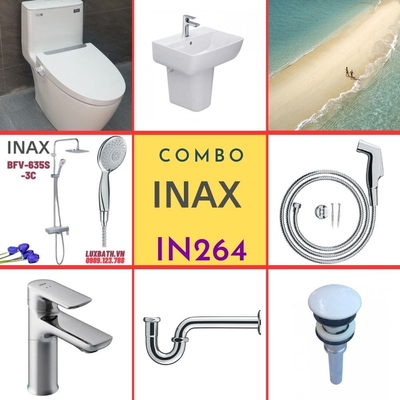 Combo thiết bị vệ sinh Inax IN264 S24 (7035)