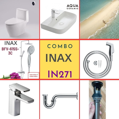 Combo thiết bị vệ sinh Inax IN271 S24 (7028)