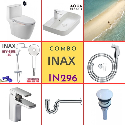 Combo thiết bị vệ sinh Inax IN296 S24 (7003)