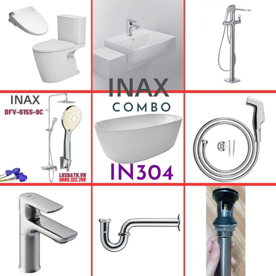 Combo thiết bị vệ sinh Inax IN304 S26 (9103)