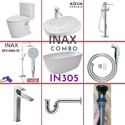 Combo thiết bị vệ sinh Inax IN305 S26 (9102)