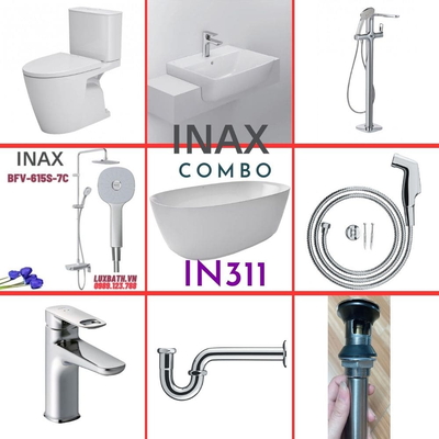 Combo thiết bị vệ sinh Inax IN311 S26 (9096)