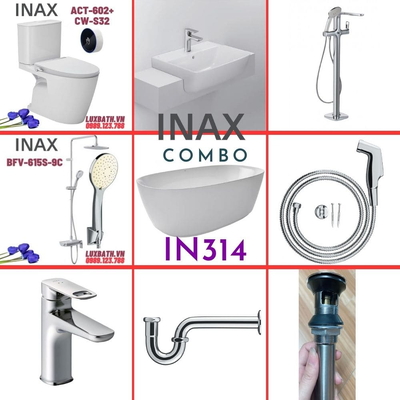 Combo thiết bị vệ sinh Inax IN314 S26 (9093)