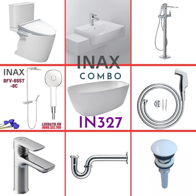 Combo thiết bị vệ sinh Inax IN327 S26 (7080)