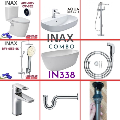 Combo thiết bị vệ sinh Inax IN338 S26 (9069)