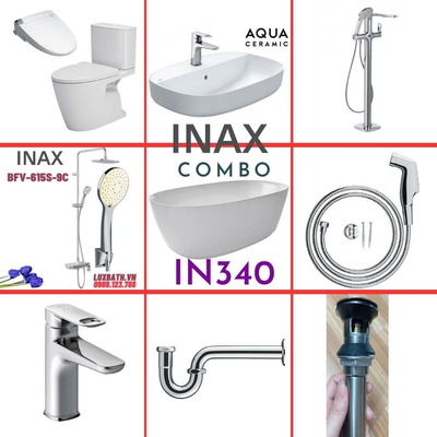 Combo thiết bị vệ sinh Inax IN340 S26 (9067)
