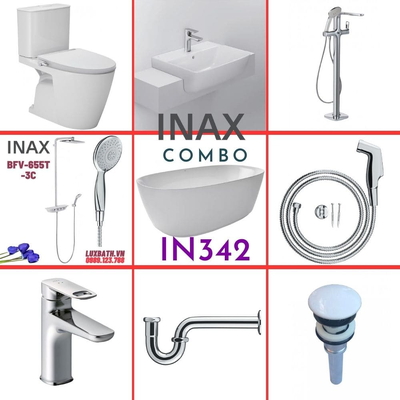 Combo thiết bị vệ sinh Inax IN342 S26 (9065)