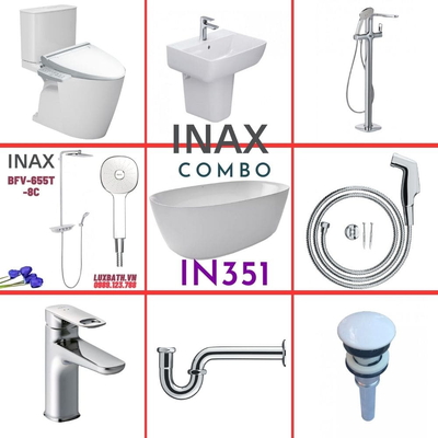 Combo thiết bị vệ sinh Inax IN351 S26 (9056)